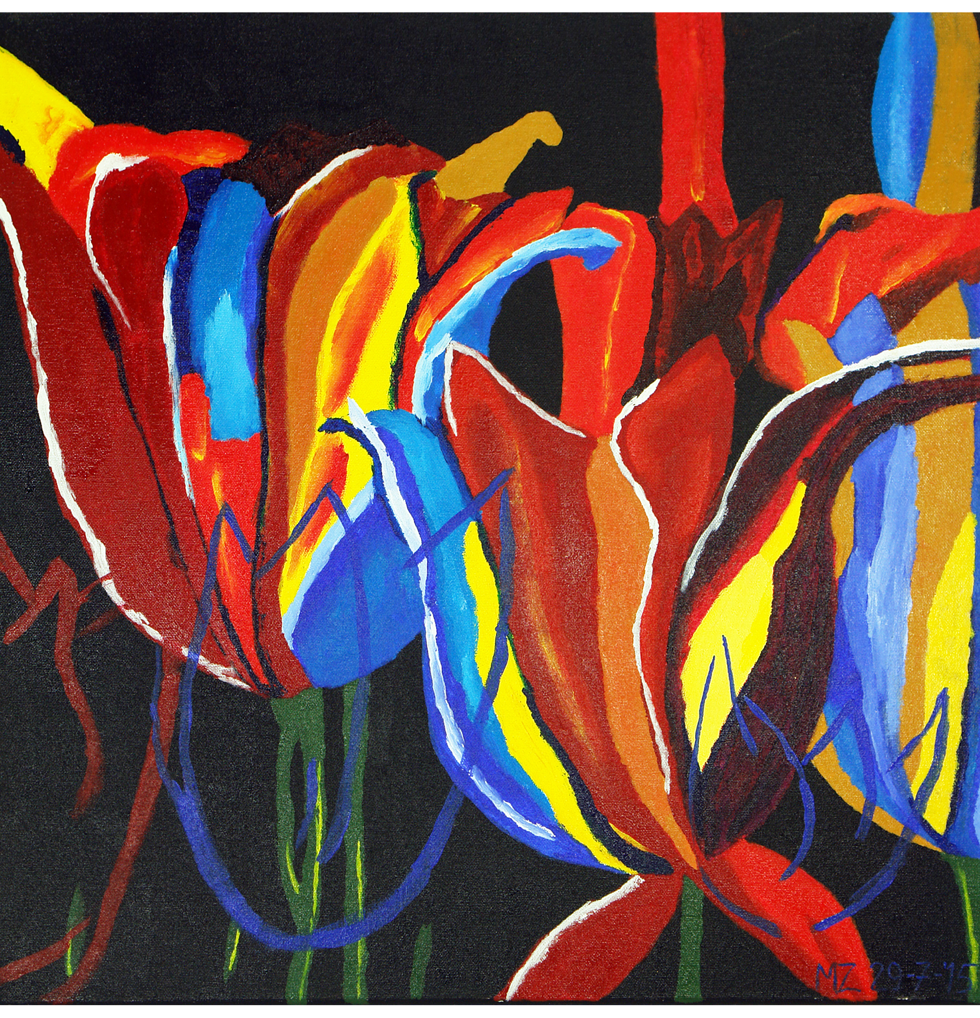Schilderij Tulpen